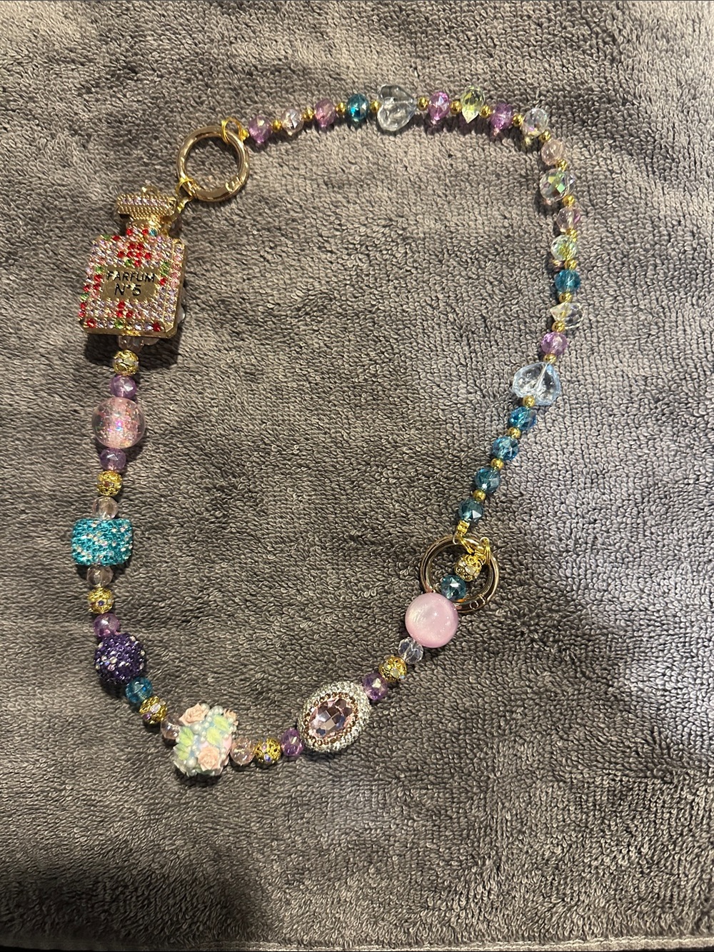 Beaded Multicolor bag accessory
